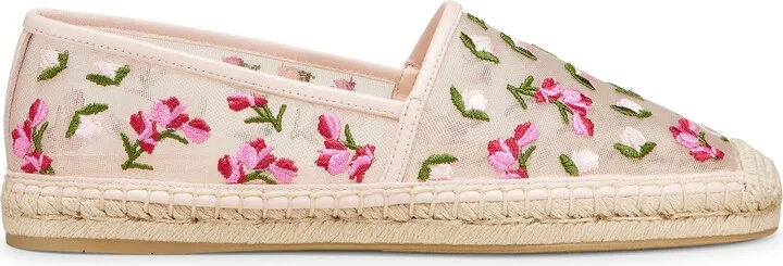 Bareitall Floral Embroidery Espadrille Flat - Image 2