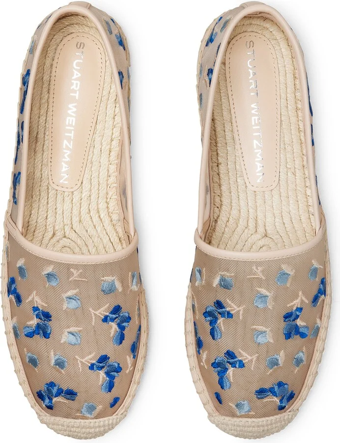 Bareitall Floral Embroidery Espadrille Flat - Image 7