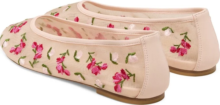Bareitall Flower Embroidered Ballet Flat - Image 2