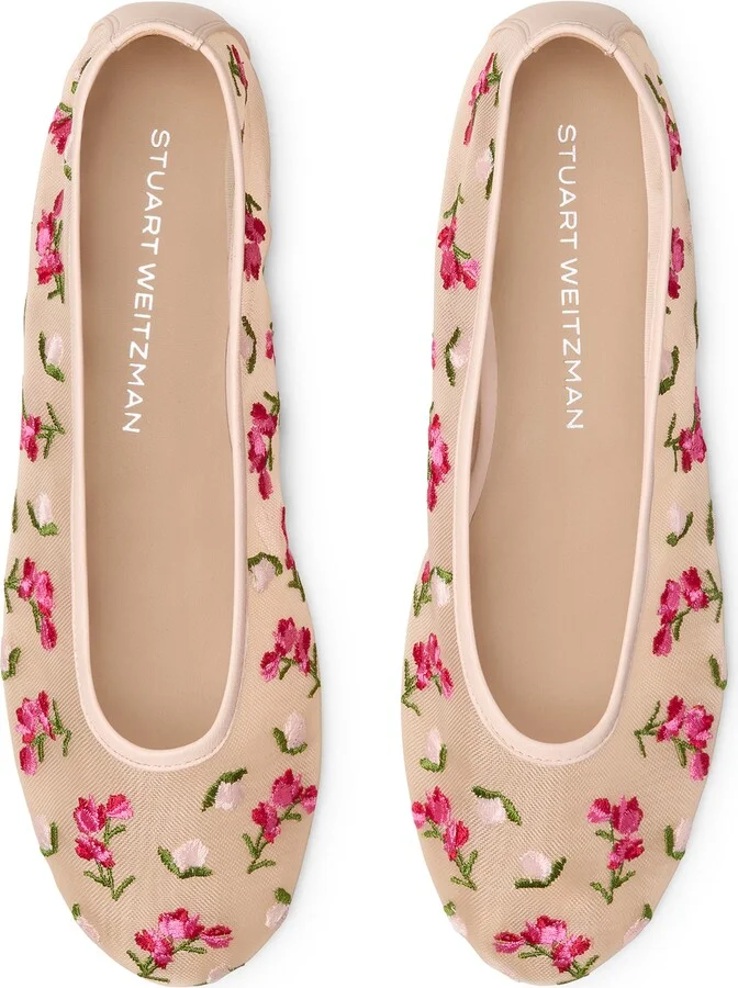 Bareitall Flower Embroidered Ballet Flat - Image 4