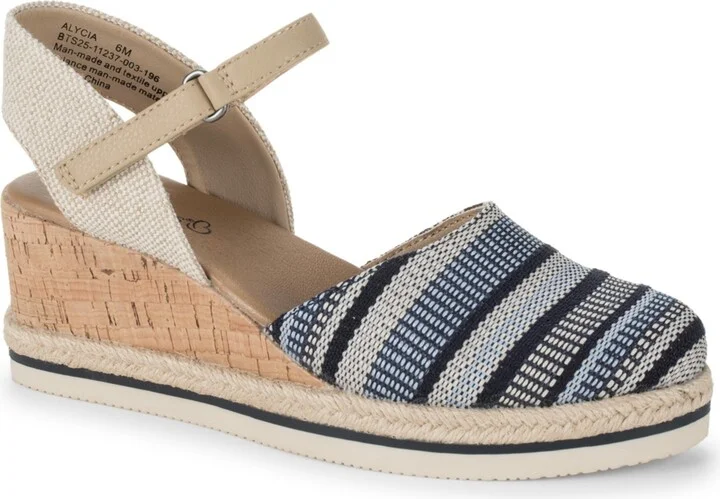 Baretraps Women's Alycia Closed Toe Wedge Sandals