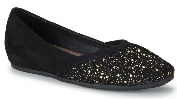 Baretraps Women's Charlie Flats - Black, Old Gold