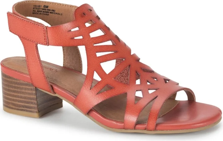 Baretraps Women's Velvet Block Heel Sandals