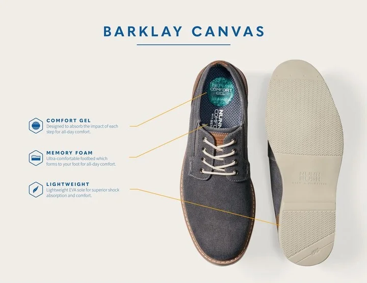 Barklay Canvas Derby - Wide Width Available - Image 9