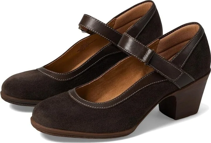 Barnes CT0053110 Heel Women's US 9 Dark Brown Leather Pump KHD1528