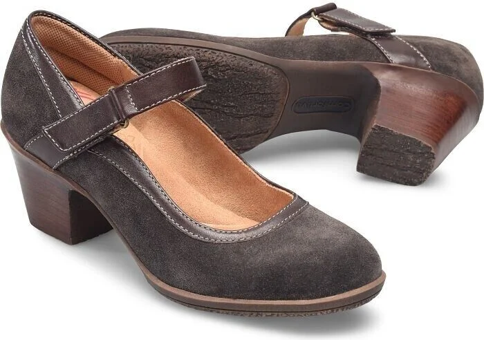 Barnes CT0053110 Mary jane Womens US 9 Brown Suede Block Heel KHD1565