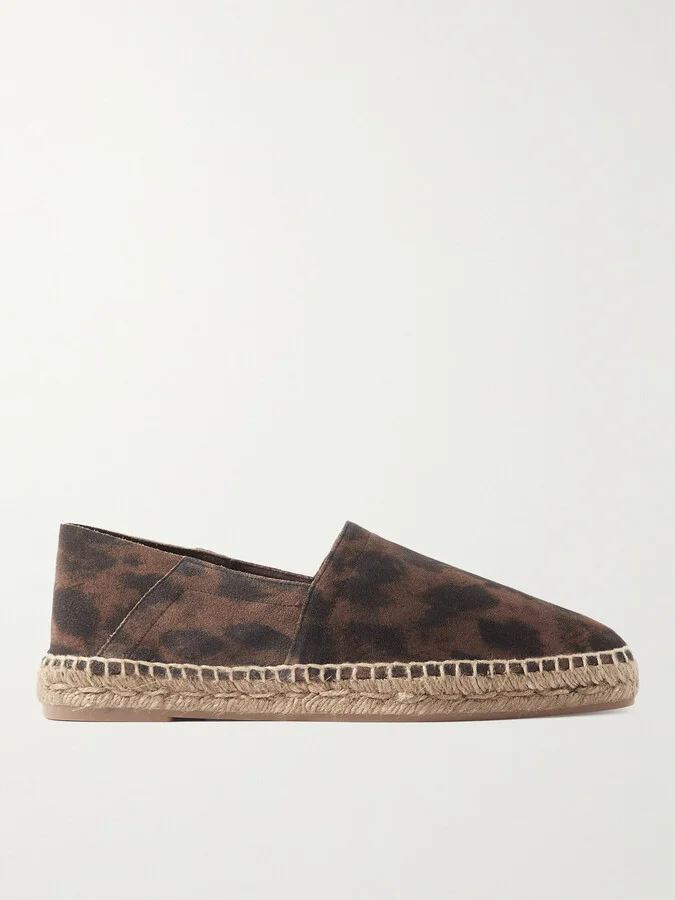 Barnes Leopard-Print Suede Espadrillas