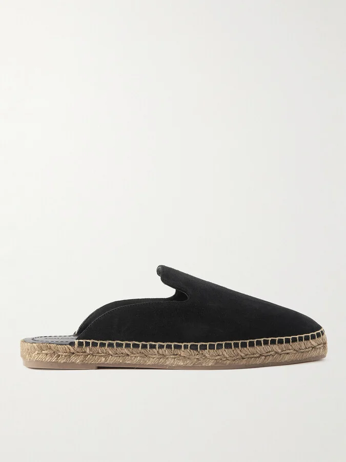 Barnes Suede Backless Espadrilles