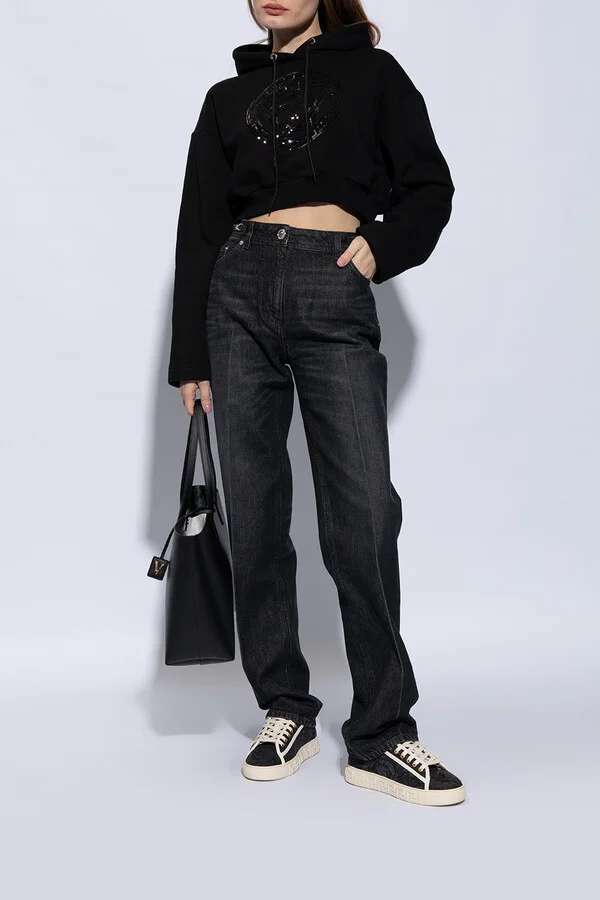 ‘Barocco Greca’ Sneakers, , - Black - Image 2