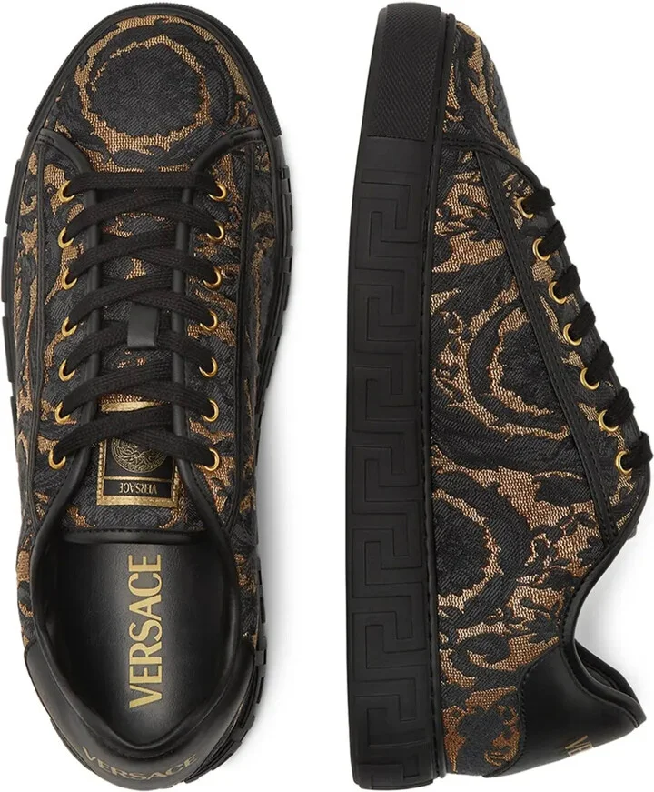 Barocco Jacquard Greca sneakers - Image 3