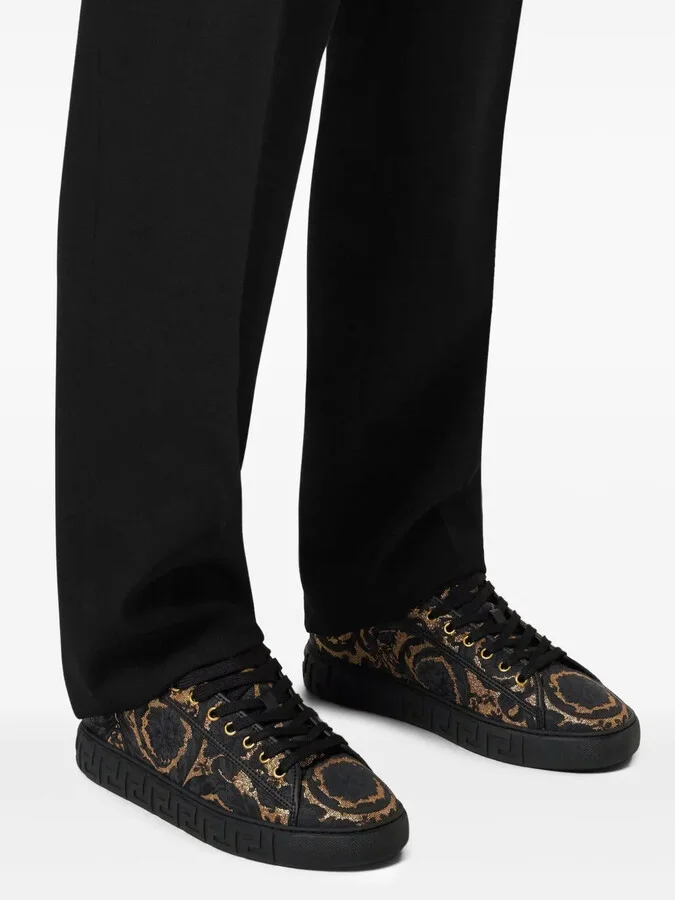 Barocco Jacquard Greca sneakers - Image 4