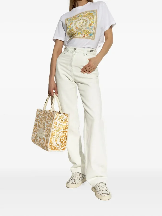 Barocco-jacquard sneakers - Image 5