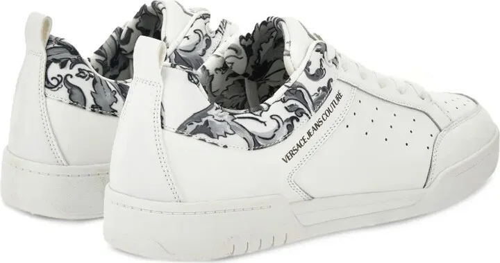 Barocco-print perforated sneakers - Image 3