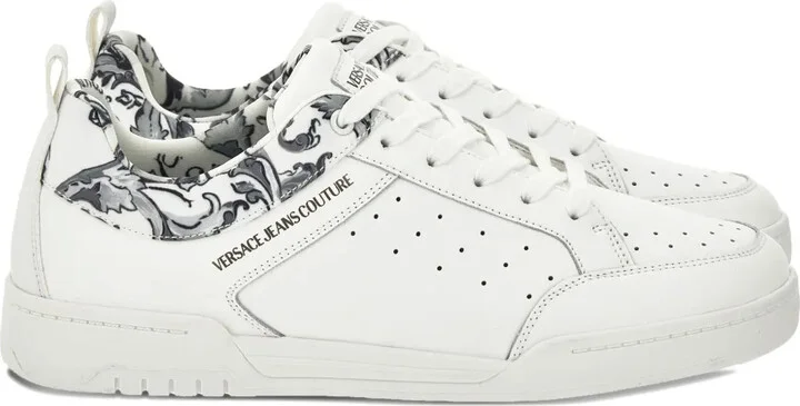 Barocco-print perforated sneakers