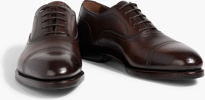 Baron burnished leather derby shoes - Image 2