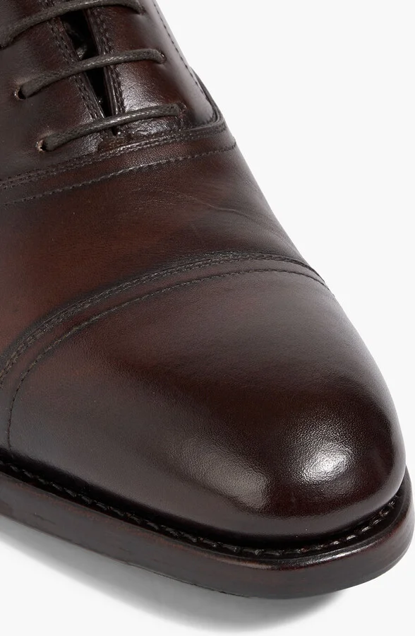 Baron burnished leather derby shoes - Image 4