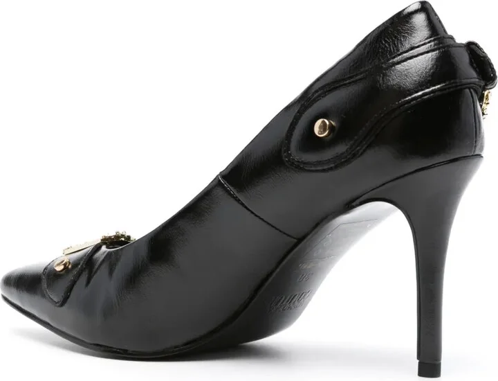 Baroque-buckle 90mm stiletto pumps - Image 3