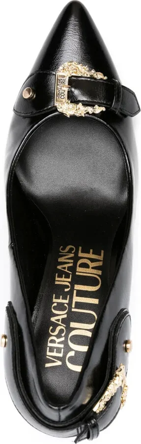 Baroque-buckle 90mm stiletto pumps - Image 4