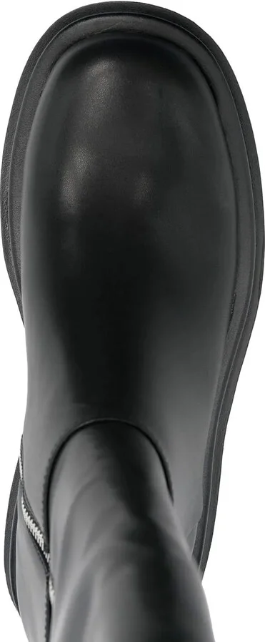 Baroque-Buckle Knee-High Boots - Image 4