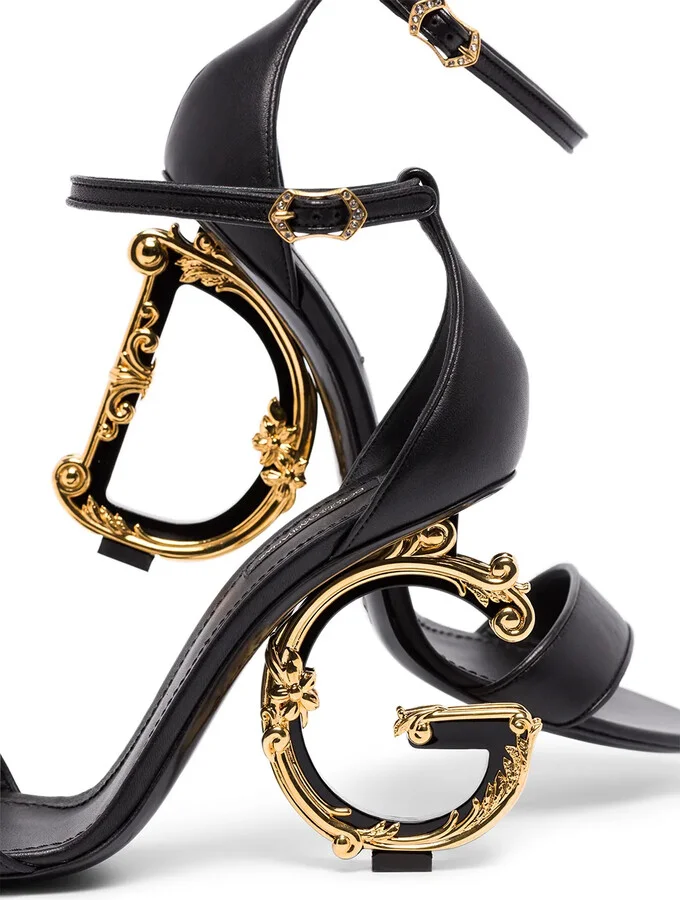 Baroque DG 105mm leather sandals - Image 4