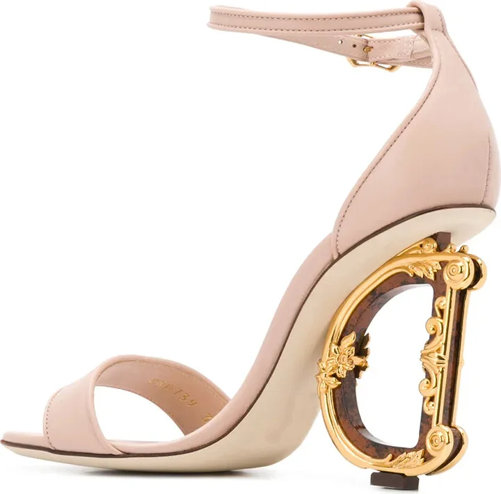 Baroque DG 105mm leather sandals - Image 3