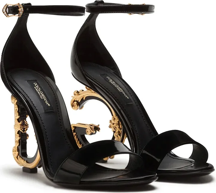 Baroque DG 105mm leather sandals - Image 2