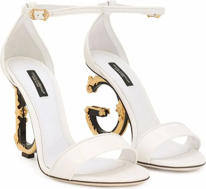 Baroque DG 105mm leather sandals - Image 2