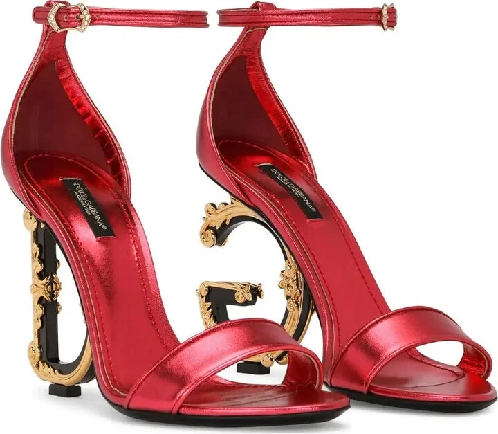 Baroque DG 105mm leather sandals - Image 2