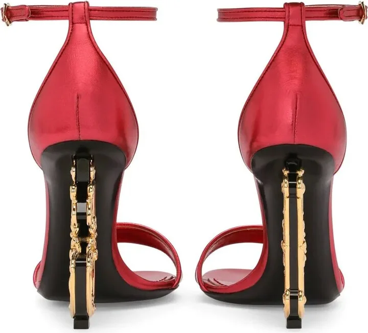 Baroque DG 105mm leather sandals - Image 3