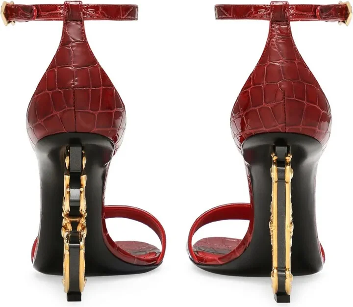 Baroque DG-heel leather sandals - Image 3
