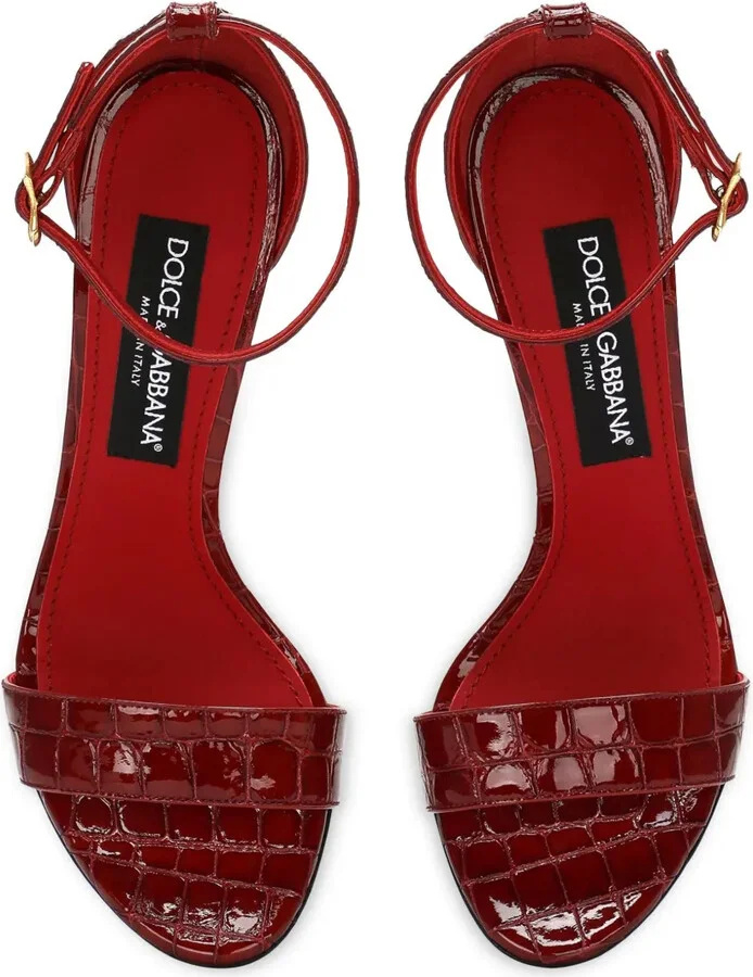 Baroque DG-heel leather sandals - Image 4