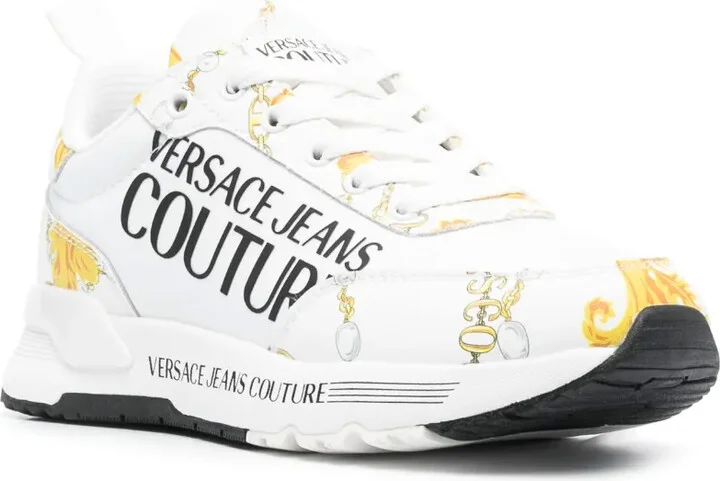 Baroque-Pattern Low-Top Sneakers - Image 2