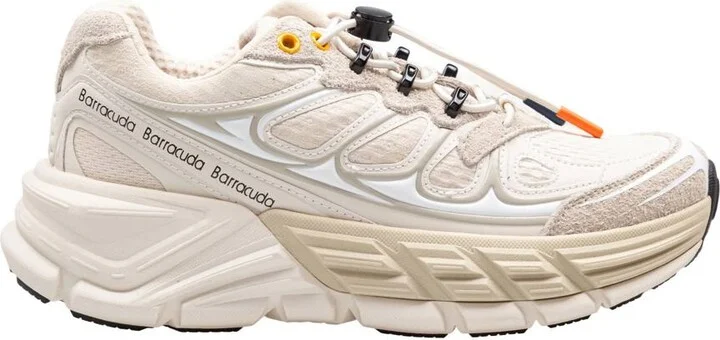 Barracuda Round-One Sneakers In Technical Fabric And Suede
