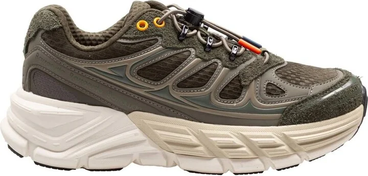 Barracuda Round-One Sneakers In Technical Fabric And Suede