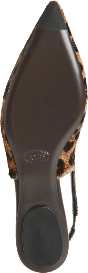 Barretta Genuine Calf Hair Pointed Toe Slingback Flat - Image 6