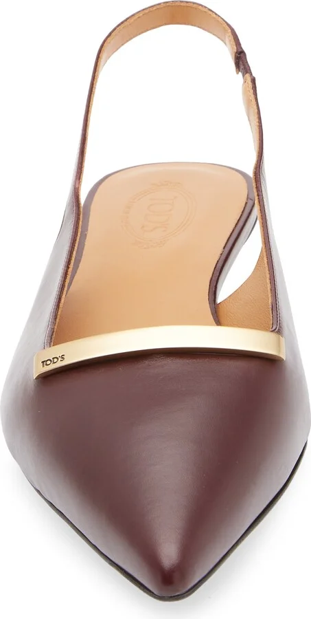 Barretta Pointed Toe Slingback Flat - Image 4