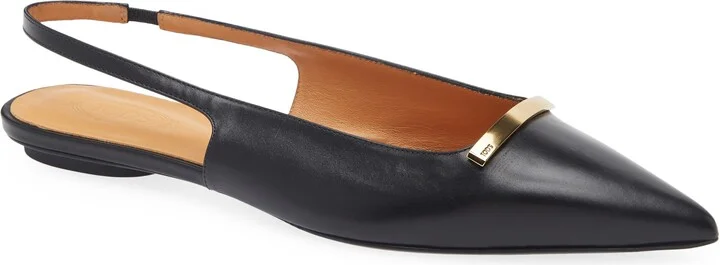 Barretta Pointed Toe Slingback Flat