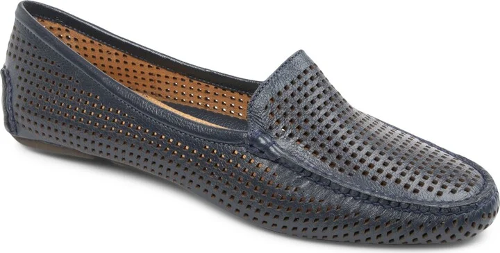 Navy Leather