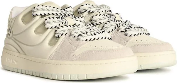 Barrow 'Skate' White Leather Sneakers - Image 2
