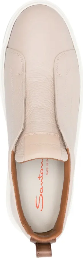 Barscy logo-print leather sneakers - Image 4