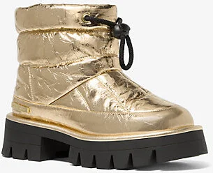 Barton Crackled Metallic Leather Boot