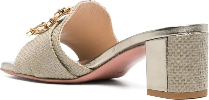 Basa 50mm crystal-buckle mules - Image 3