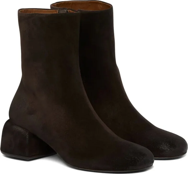 Basata suede block-heel boots - Image 2