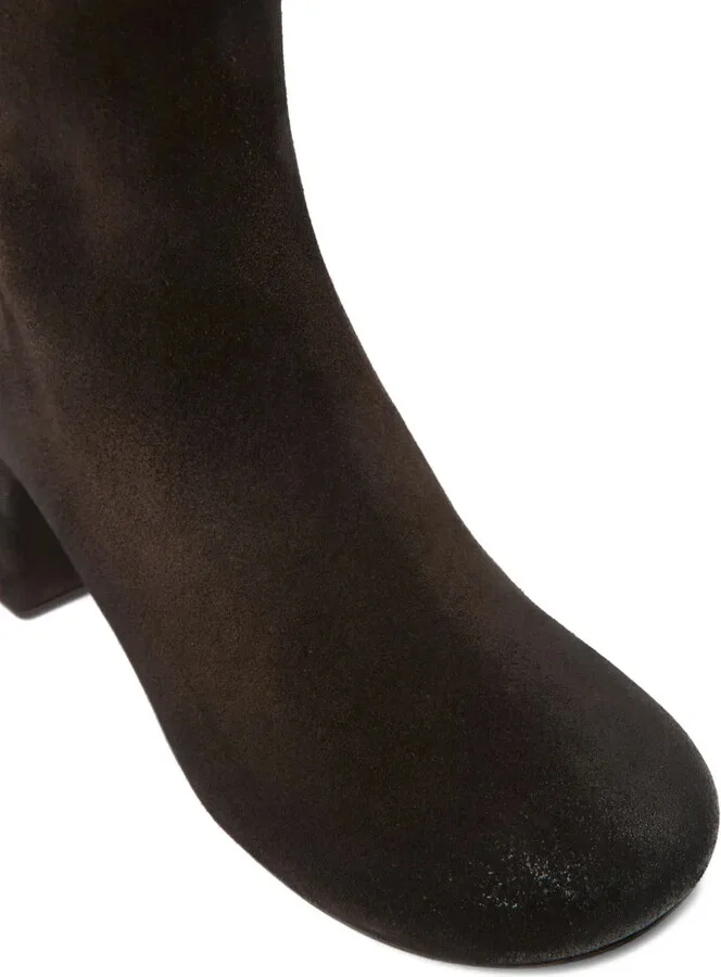 Basata suede block-heel boots - Image 4