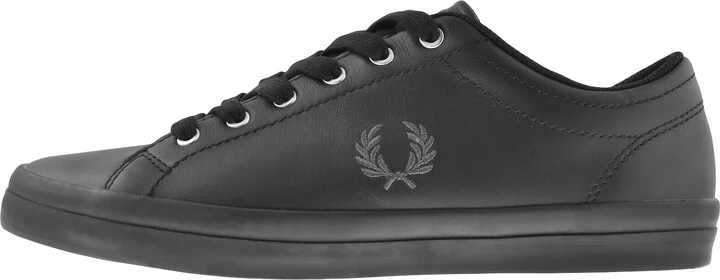 Baseline Leather Trainers Black