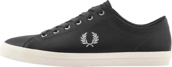 Baseline Leather Trainers Grey