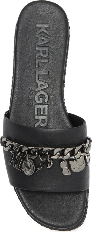 Basia Charm Chain Slide Sandal - Image 11