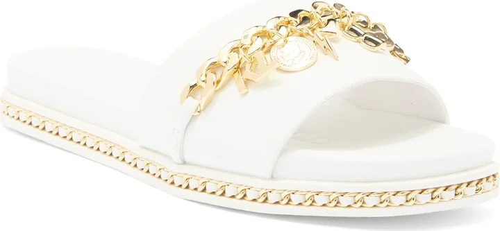 Basia Charm Chain Slide Sandal