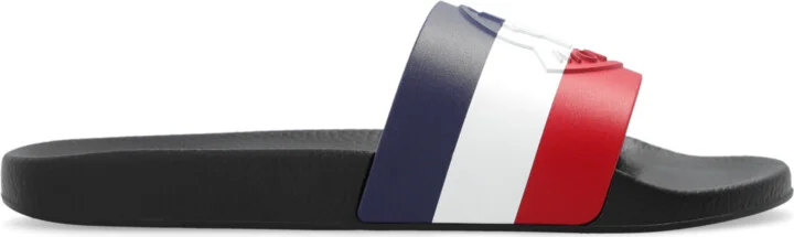 ‘Basile’ Slides, , Navy - Blue
