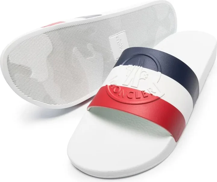 Basile stripe flat slides - Image 2